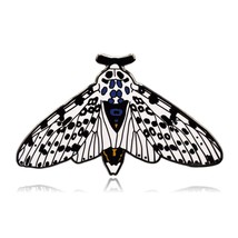 Giant Leopard Moth Hard Enamel Pin - £7.91 GBP