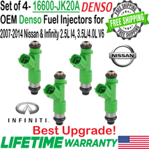 OEM 4Pcs Denso Best Upgrade Fuel Injectors For 2009-2014 Nissan Murano 3.5L V6 - £89.42 GBP