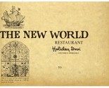 The New World Restaurant Menu Holiday Inn Columbus Nebraska 1980&#39;s - $27.72