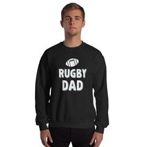 Rugby Dad, Funny Gift For Dad Unisex Sweatshirt Black - £20.81 GBP+