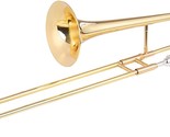 Summina Alto Trombone Brass, Gold Lacquer, Bb Tone, B Flat Wind Instrume... - £143.15 GBP