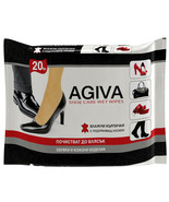 Agiva Wet wipes clean Leather Shoe Belt Bag Car Jacket 20pcs High Qualit... - £3.25 GBP