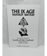 The IX Age Fantasy Battles Armybook Collection II Lords Of The Undead  - €12,85 EUR The IX Age Fantasy Battles Armybook Collection II Lords Of The Undead  - €12,85 EUR