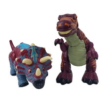 Mattel Imaginext Tyrannosaurus &amp; Triceratops T-Rex  Walking Roaring Working - £13.02 GBP