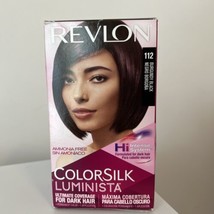 Revlon Colorsilk Luminista Permanent Hair Color 112 Burgundy Black Mango Infused - £7.20 GBP