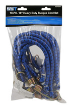 Bungee Cord 10 pc - 18&quot; Heavy Duty Bungee Cord Set - Sun State Tools - $19.75