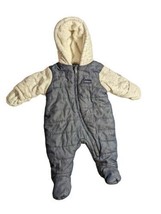 Calvin Klein Jeans 0-3 Mos Full Zip Outdoor Winter One Piece Hooded Jacket - £13.76 GBP