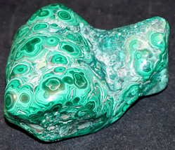 Top Quality 1 lb 13 oz Polished Bull&#39;s Eye Malachite from the Congo - £119.39 GBP