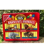 1987 NABISCO BARNUM&#39;S ANIMAL CRACKERS 85th ANNIVERSARY TIN BOX CIRCUS CO... - $876.57 MXN