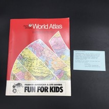 Vintage 1988 Rand McNally World Atlas Franco-American &amp; Life Savers Fun ... - £10.81 GBP