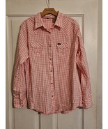 Wrangler Womens Shirt Long Sleeve Pearl Snap Gingham Plaid Western Ranch... - $362.91 MXN