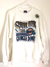 Vintage Deadstock NEW Sweatshirt 1994 Super Bowl XXVIII Georgia Dome size XL USA - £59.63 GBP