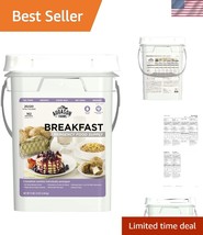 162 Servings of Emergency Breakfast Food Supply - 4 Gallon Grab &amp; Go Pail - $1,783.94 MXN