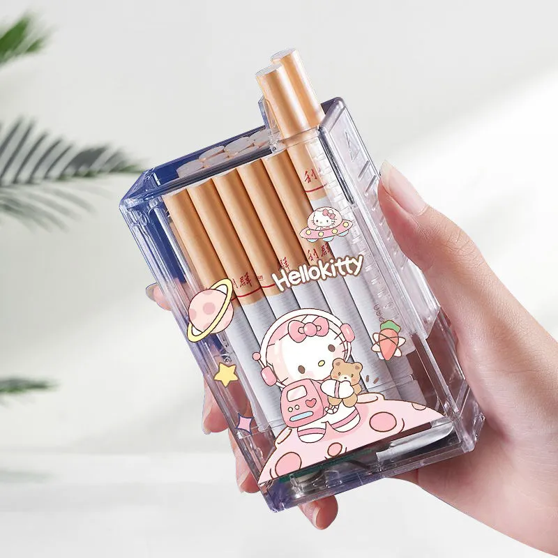 Hello Kitty Melody Kuromi Rechargeable Cigarette Boxes 20Pcs Ordinary Cigarette - £21.47 GBP