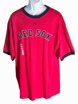 Majestic Boston Red Sox Shirt 2XL Red MLB Baseball Fenway Baseball NWT - $19.79