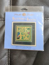 Luck of the Iris Cross Stitch Kit Mill Hill 2012 Buttons &amp; Beads 5.25x5.25 Inch - £18.91 GBP