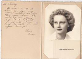 Frances Richardson - Rumford, Maine 1945 High School Graduation Photo - £13.97 GBP