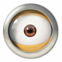 1 MINION EYEBALL 3&quot; PINBACK BUTTONS HALLOWEEN COSTUME PROP COSPLAY - $8.99