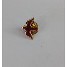Vintage Burgundy/Maroon Flying Small Dove Of Peace Lapel Hat Pin - £6.46 GBP