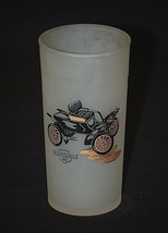 Old Vintage Hazel Atlas Frosted Highball Glasses Antique Car Oldsmobile 1904 MCM - £10.25 GBP