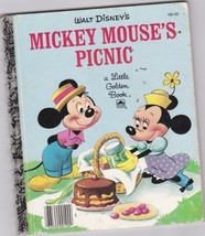 Mickey Mouse&#39;&#39;s Picnic Little Golden Book [Hardcover] Western Publishing Co - £7.72 GBP