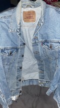 Levi’s Trucker Denim Jacket Lg  VINTAGE 80s Jeans Sale 70507-0389   USA Med - £35.94 GBP