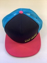 Cheddar Bay Boyz Neon Pink Black Teal Snap Back Trucker Hat Crush Groovi... - £11.81 GBP
