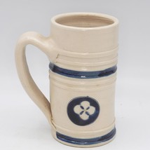 Williamsburg Pottery Stoneware Mug Salt Glazed Cobalt Blue - $86.29