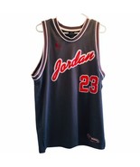 Vtg 90&#39;s Air Jordan Jersey Gray &amp; Red Made in Thailand  Medium Rare Colo... - $2,832.98 MXN