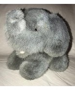 Vintage 1990 Dakin Fuzzy Gray Baby ELEPHANT Plush Stuffed Animal  7.5” T... - £12.01 GBP