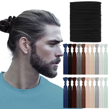 79Style Elastic Hair Ties for Men No Break Knotted Hair Ties for Man Bun... - $15.13