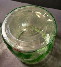 VASELINE GLASS BISCUIT JAR WITH BALLERINA PATTERN (NO LID) image 4