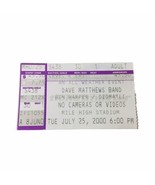 Vtg Y2K Dave Matthews Band Ticket Stub Denver CO Mile High Stadium 07/25/00 - $23.70