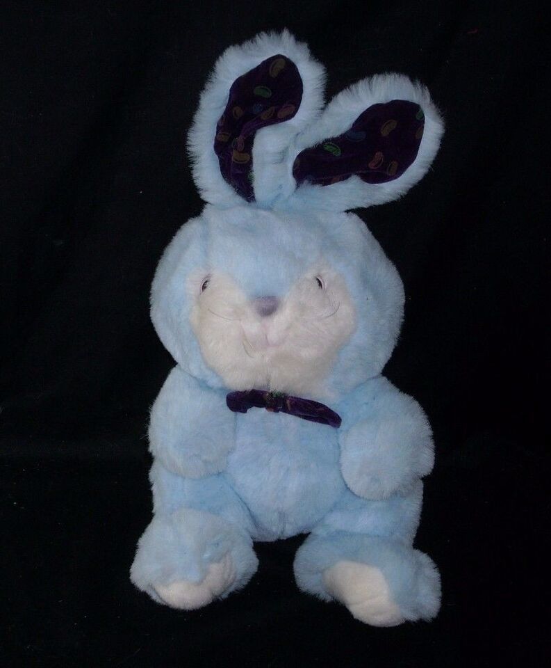 Primary image for 17 VINTAGE CUDDLE WIT BABY BLUE BUNNY RABBIT JELLY BEAN EAR STUFFED ANIMAL PLUSH