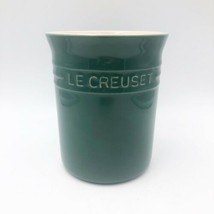 Rare Vintage Le Creuset Forrest Green 6 inch Pottery Utensil Holder - £31.96 GBP