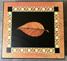 Cigar Humidor Box Leaf Native American Design Lodge Decor Cedar Lined Preowned - £31.69 GBP