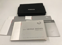 2014 Nissan Versa Sedan Owners Manual Set with Case OEM B04B55037 - $26.99