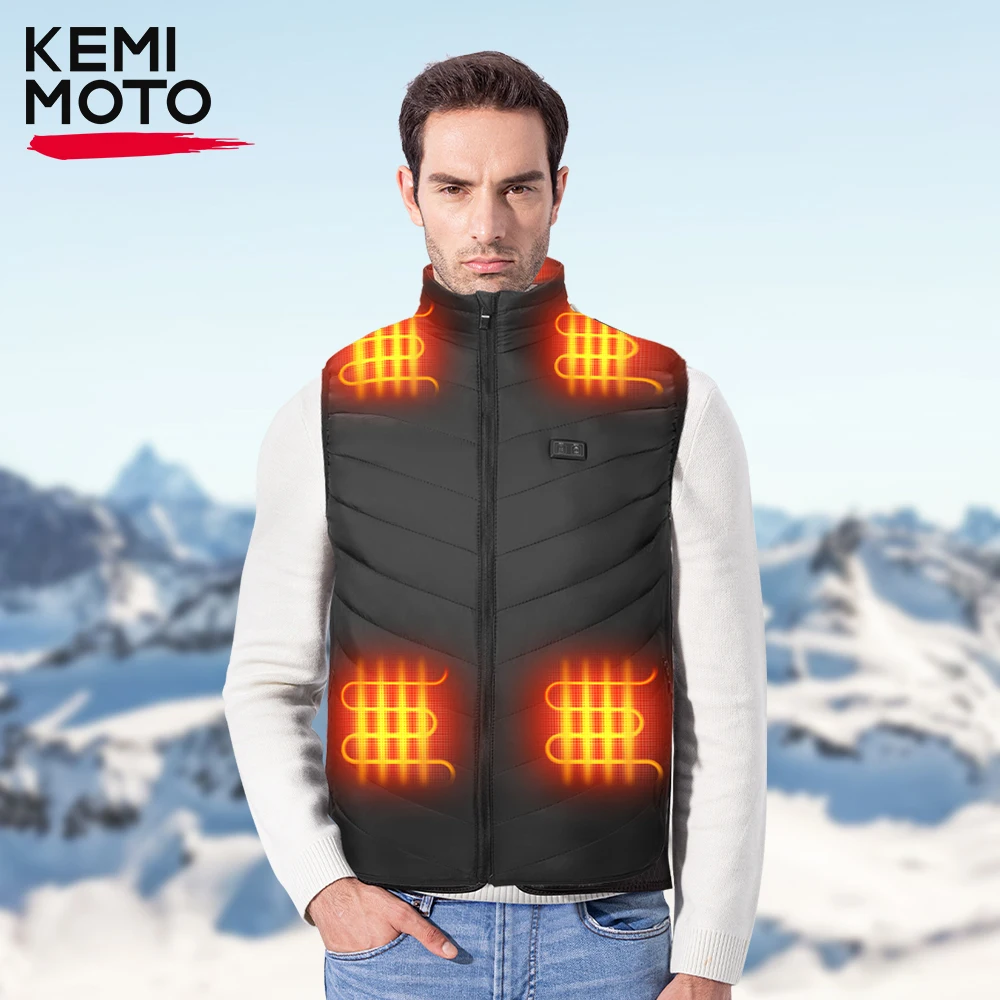 New Men Women Heated Vest Winter USB Electric Smart Heating Jackets Thermal Heat - £37.87 GBP+