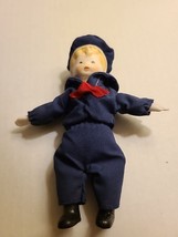 Vintage 1980s Sailor Boy Doll with Soft Body - By Russ Berrie &amp; Co. - £5.23 GBP