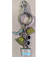 Coach Cluster Purse Wallet Hat Shoe Sunglasses Enamel Metal Key Fob Keyc... - $393.73 MXN