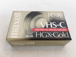 Maxell Camcorder TC 30 VHS C HGX GOLD Video Cassette Blank Tape Premium ... - $8.99