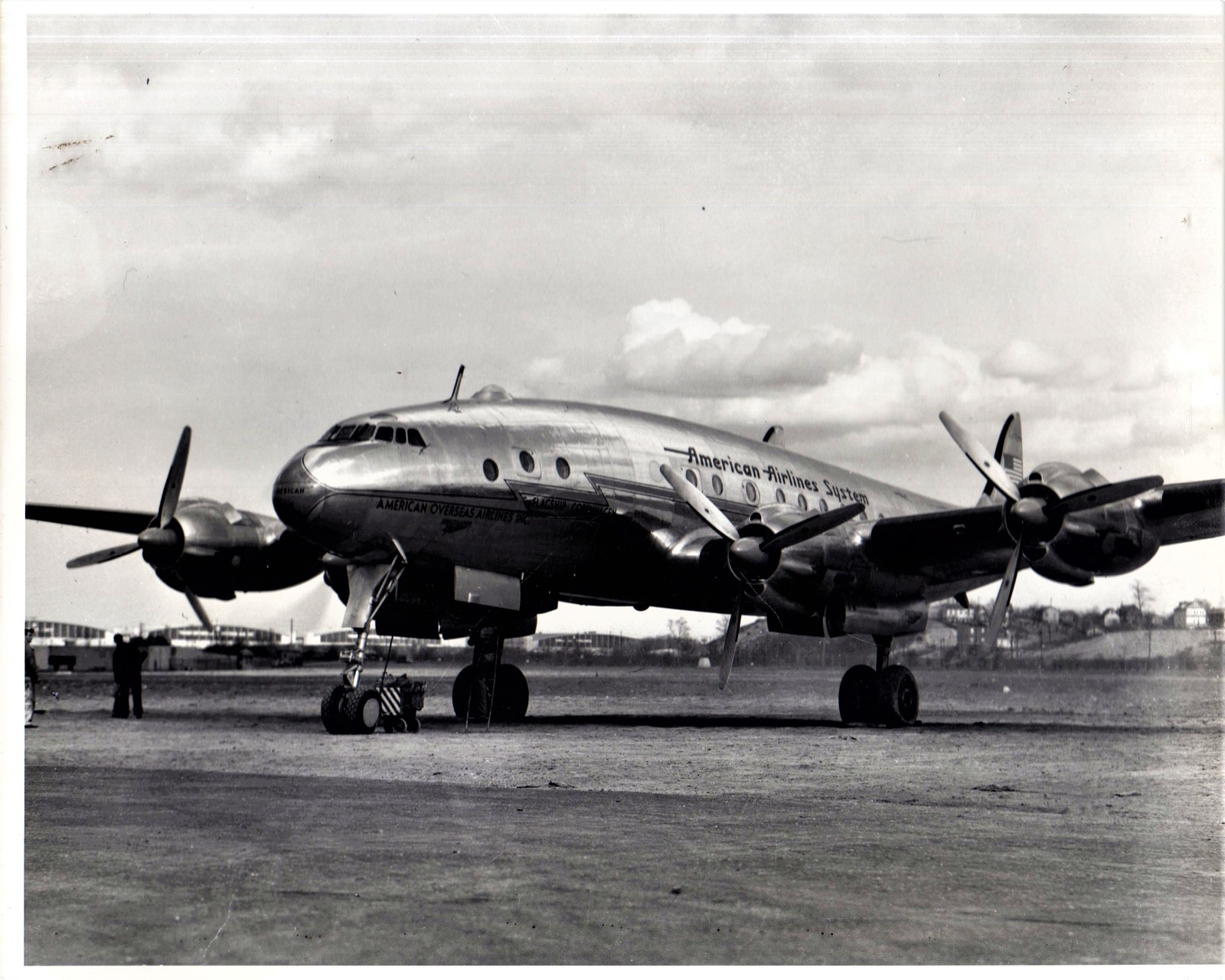 Primary image for American Airline 3 photos  two  -4 engines prop plane and 1 museum photo