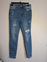 Judy Blue Women Skinny Fit Blue Denim Jeans Size 5 / 27 Cotton Blend Dis... - $19.80