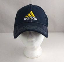 Vintage Adidas Climalite Unisex Embroidered Blue Fitted Baseball Cap Siz... - $15.51