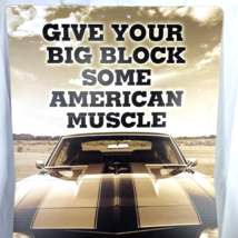 Chevy Camaro Big Block American Muscle Car 2010 Valero Gas Advert Sign 23&quot;x46&quot; - £58.18 GBP