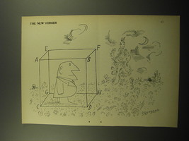 1960 Cartoon by Saul Steinberg - In a Box - £11.96 GBP