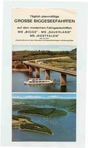 Great Biggesee Trips Brochure Bigge Sauerland Westfallen Germany 1976 - $17.82