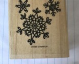 Stampin Up Intricate Lace Snowflakes Rubber Stamps Retired 1998 - $10.84