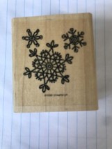 Stampin Up Intricate Lace Snowflakes Rubber Stamps Retired 1998 - £8.52 GBP