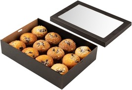  14.3 x 10 x 3.2 Inch Baked Goods Boxes 10 Greaseproof Pastry Boxes Win - $46.43